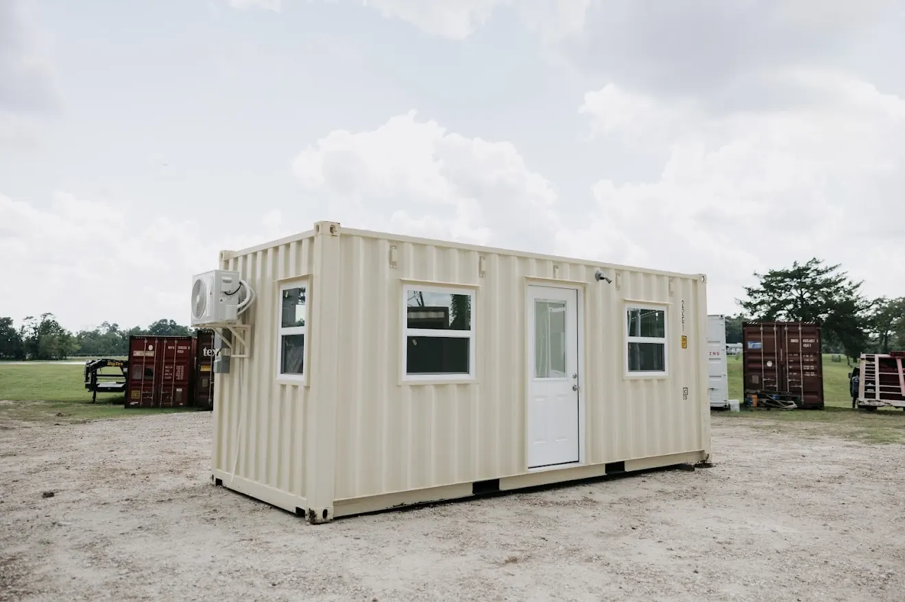 Custom shipping container office by ForgeX Industries detail
